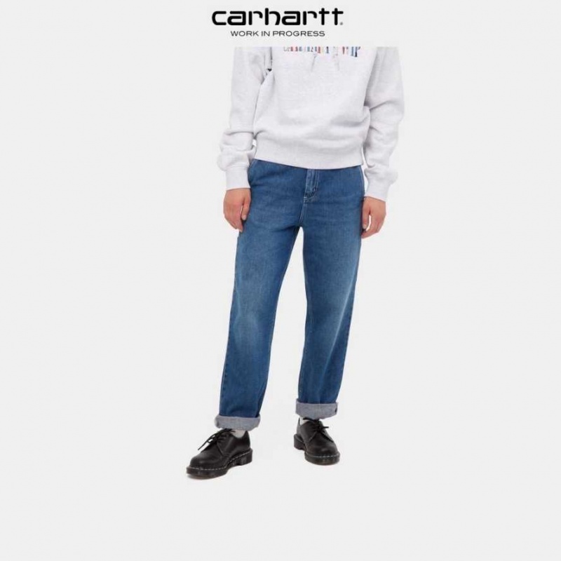 Bleu Carhartt Wip Pierce Pant - Denim - Danmark BDW-0947496