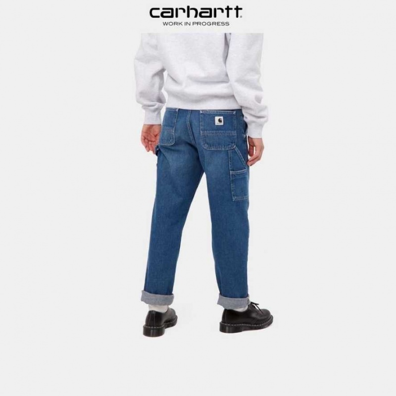 Bleu Carhartt Wip Pierce Pant - Denim - Danmark BDW-0947496