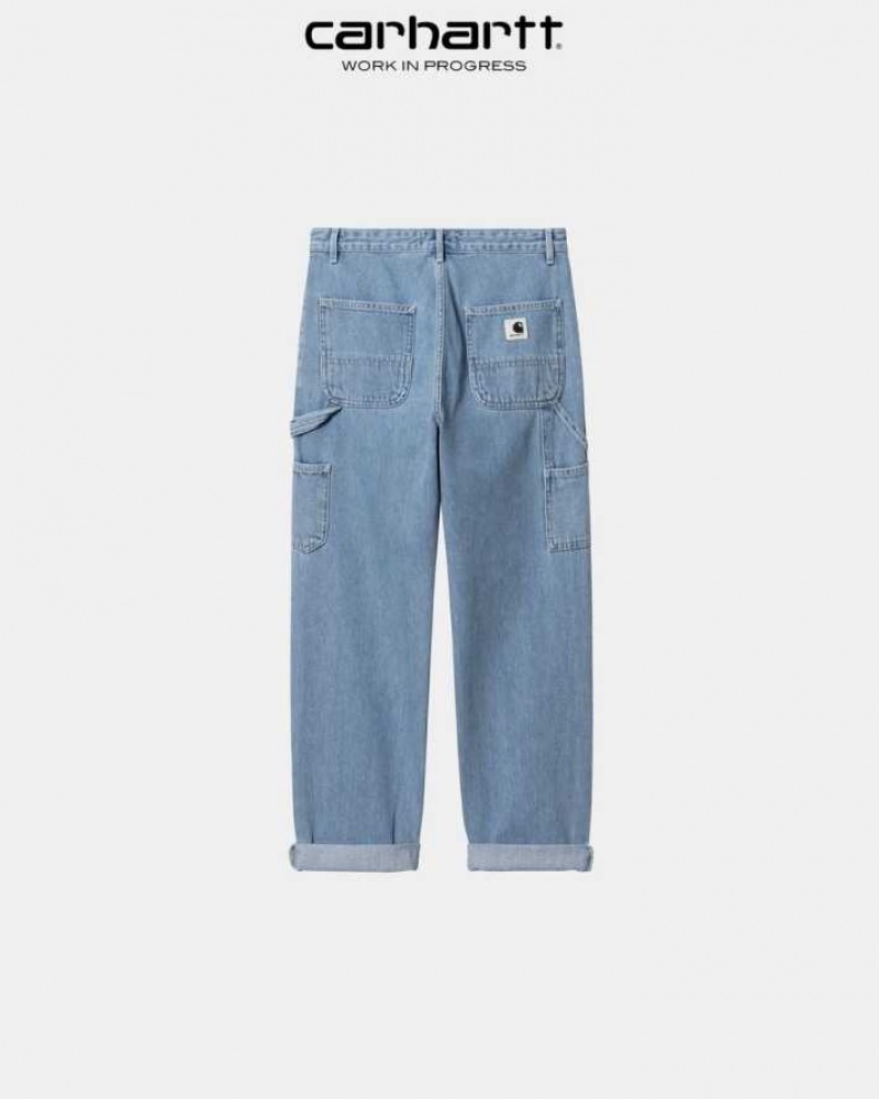 Bleu Carhartt Wip Pierce Pant - Denim - Danmark ACP-6314523