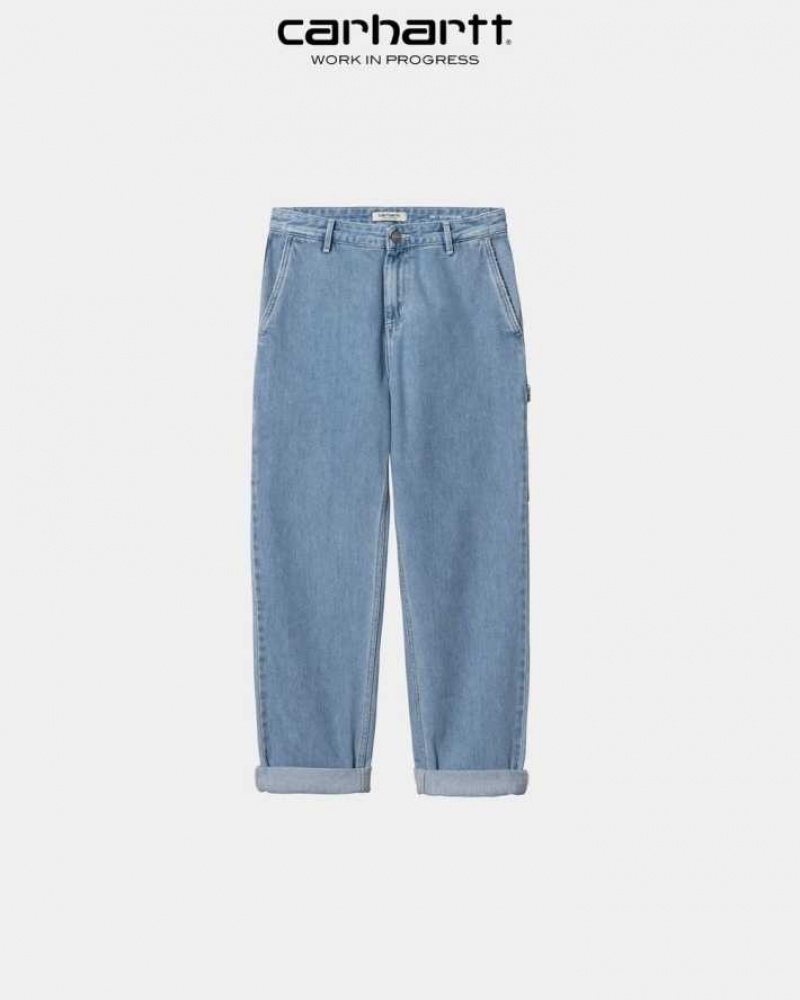 Bleu Carhartt Wip Pierce Pant - Denim - Danmark ACP-6314523