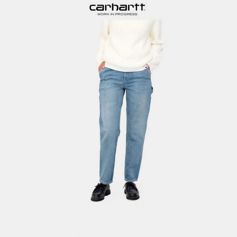 Bleu Carhartt Wip Pierce Pant - Denim - Danmark AJZ-1745532