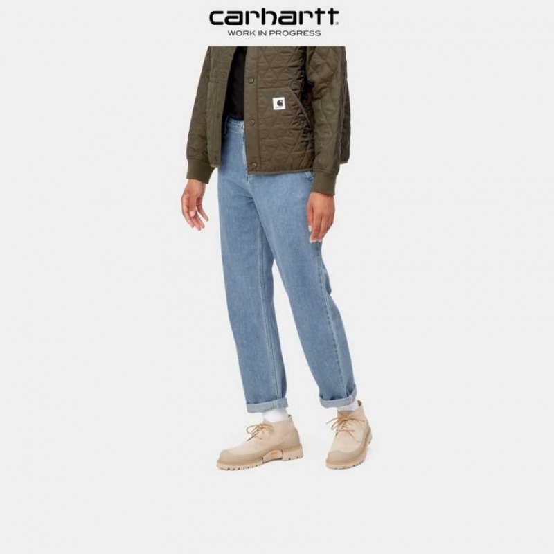 Bleu Carhartt Wip Pierce Pant - Denim - Danmark ACP-6314523