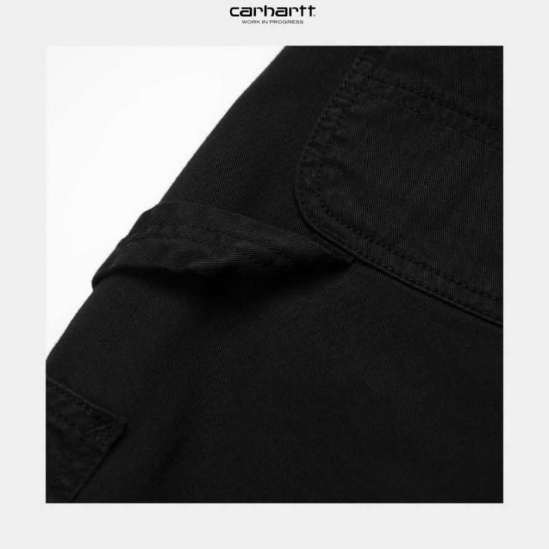 Noir Carhartt Wip Pierce Pant Droit - Acadia Twill - Danmark HRK-3430233