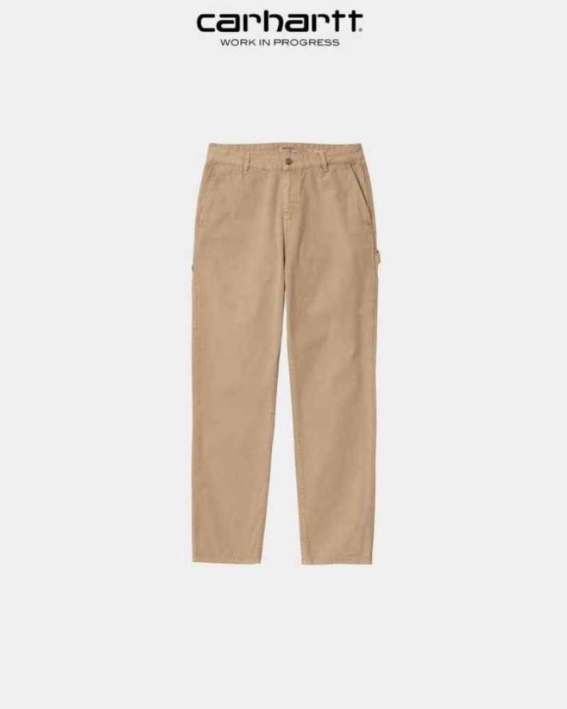 Marron Carhartt Wip Pierce Pant Droit - Danmark XQW-6029749