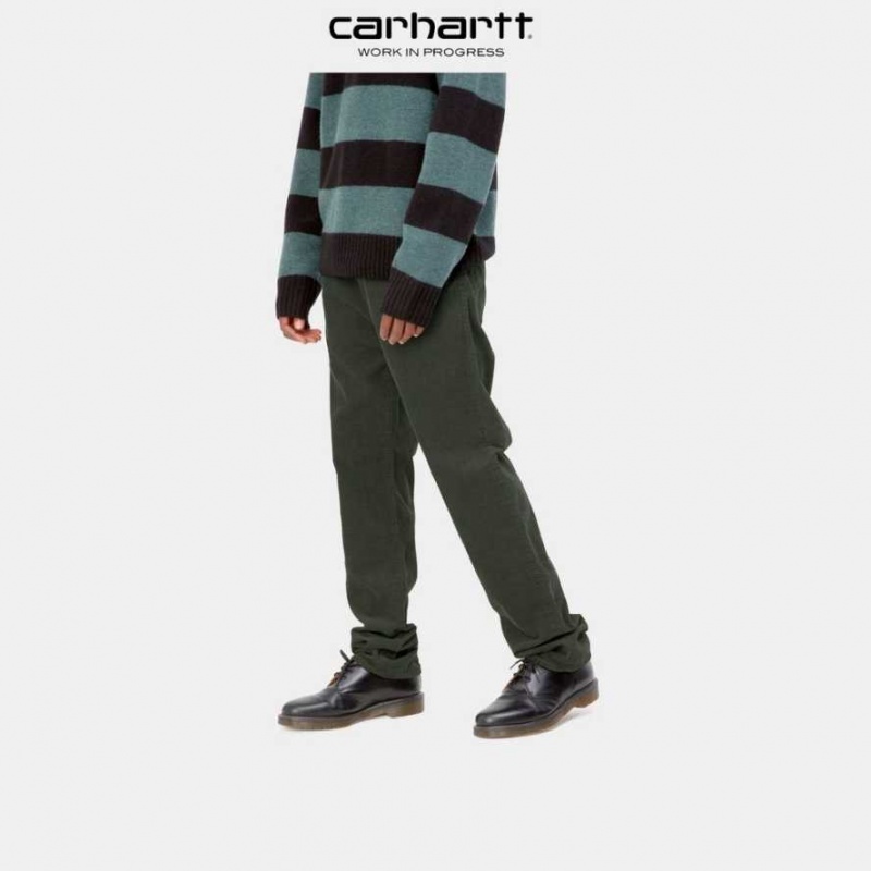 Boxwood Carhartt Wip Pontiac Pant - Corduroy - Danmark UCZ-3583644