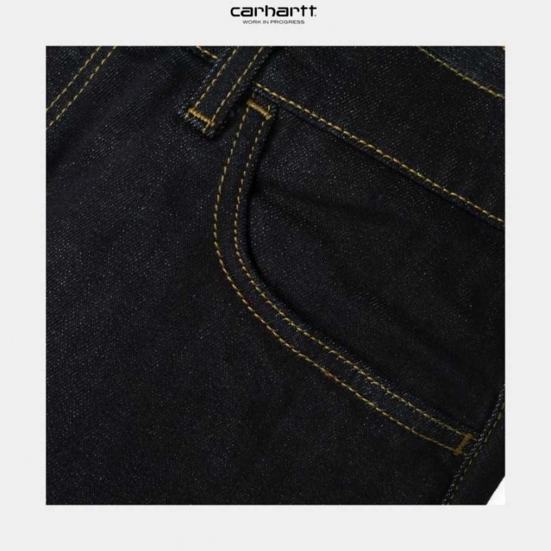 Bleu Carhartt Wip Rebel Pant - Denim - Danmark KBX-3143110