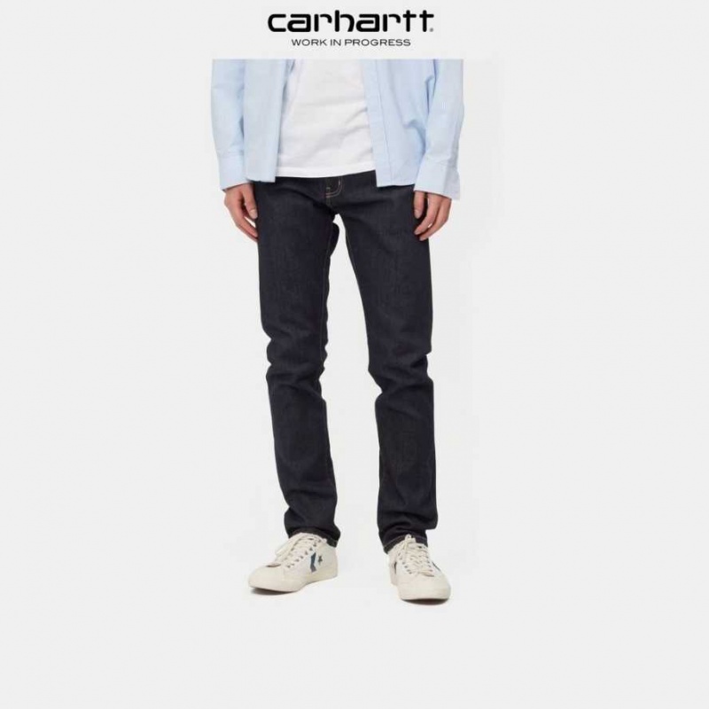 Bleu Carhartt Wip Rebel Pant - Denim - Danmark KBX-3143110