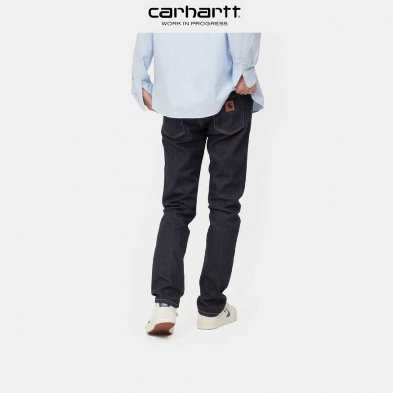 Bleu Carhartt Wip Rebel Pant - Denim - Danmark KBX-3143110