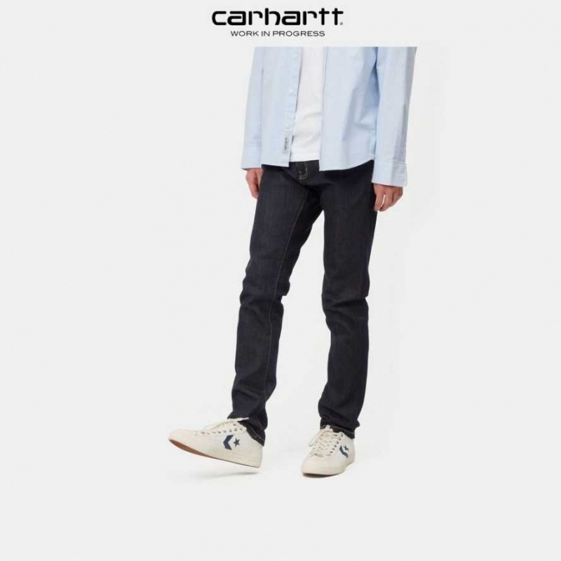 Bleu Carhartt Wip Rebel Pant - Denim - Danmark KBX-3143110