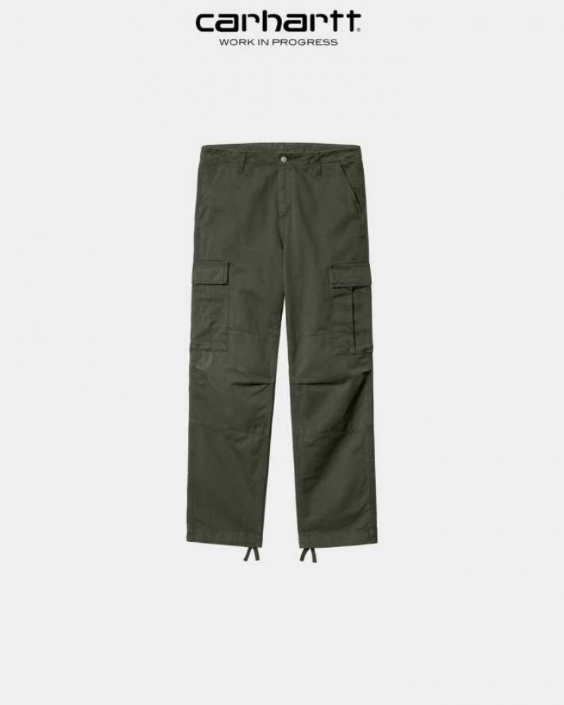 Boxwood Carhartt Wip Regular Cargo Pant - Garment Dyed Twill - Danmark MFM-6346582