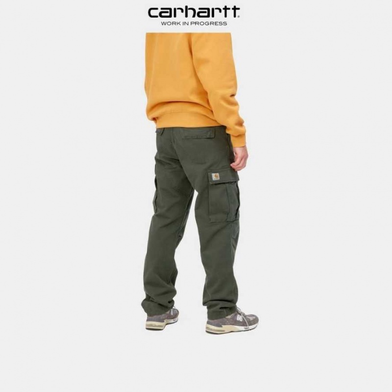 Boxwood Carhartt Wip Regular Cargo Pant - Garment Dyed Twill - Danmark MFM-6346582