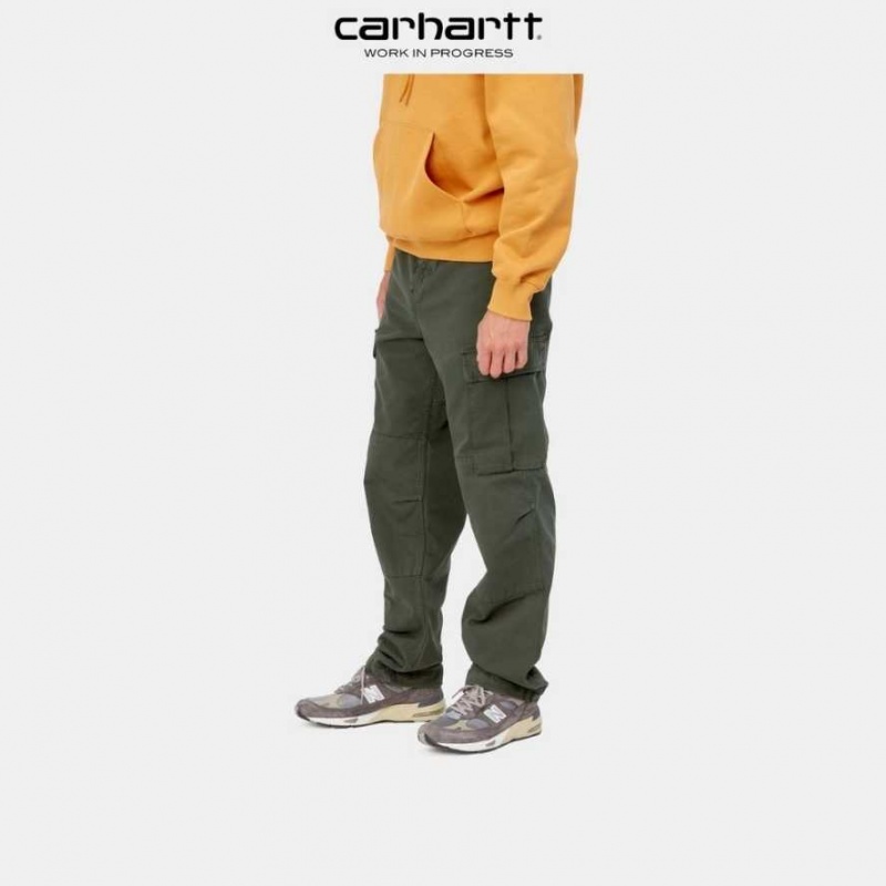 Boxwood Carhartt Wip Regular Cargo Pant - Garment Dyed Twill - Danmark MFM-6346582