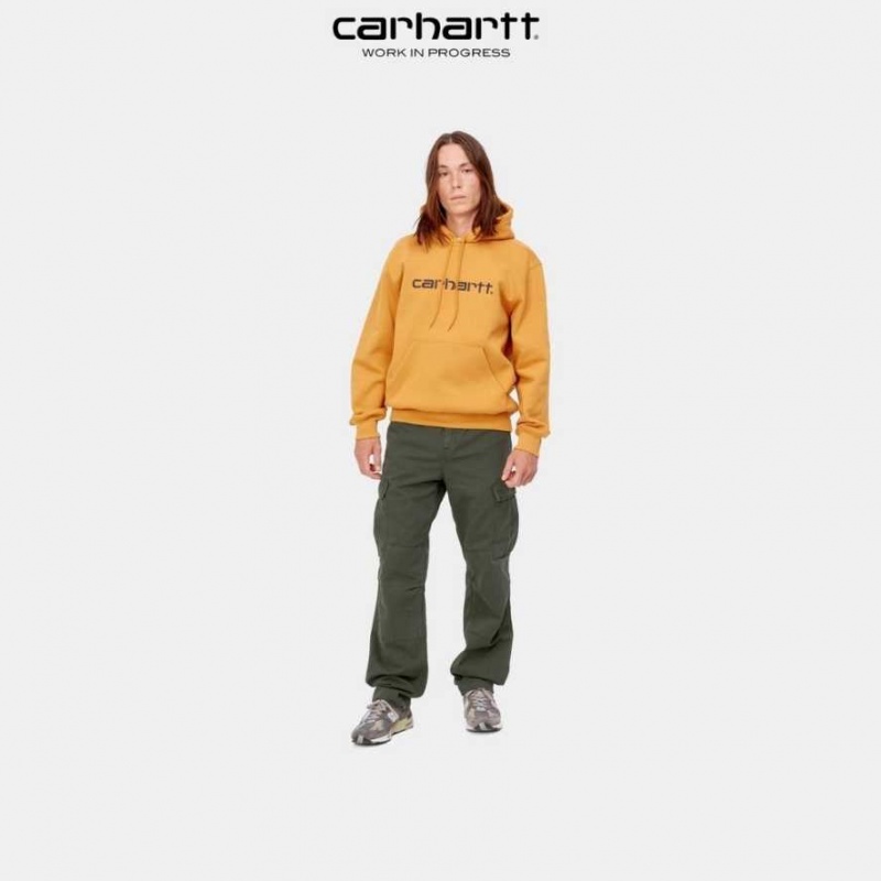 Boxwood Carhartt Wip Regular Cargo Pant - Garment Dyed Twill - Danmark MFM-6346582