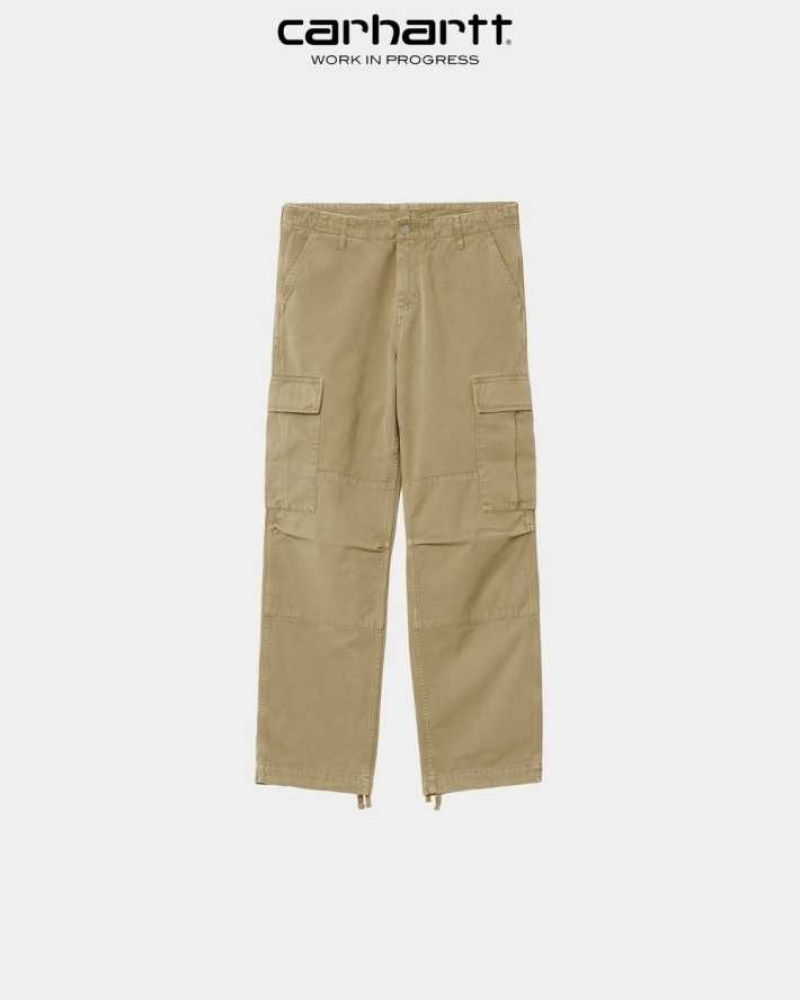 Ammonite Carhartt Wip Regular Cargo Pant - Garment Dyed Twill - Danmark PPU-2458136