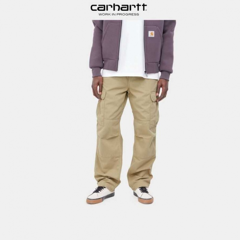 Ammonite Carhartt Wip Regular Cargo Pant - Garment Dyed Twill - Danmark PPU-2458136