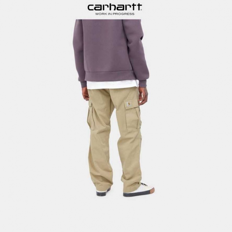 Ammonite Carhartt Wip Regular Cargo Pant - Garment Dyed Twill - Danmark PPU-2458136