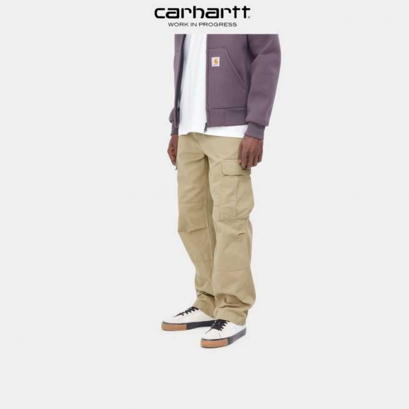 Ammonite Carhartt Wip Regular Cargo Pant - Garment Dyed Twill - Danmark PPU-2458136