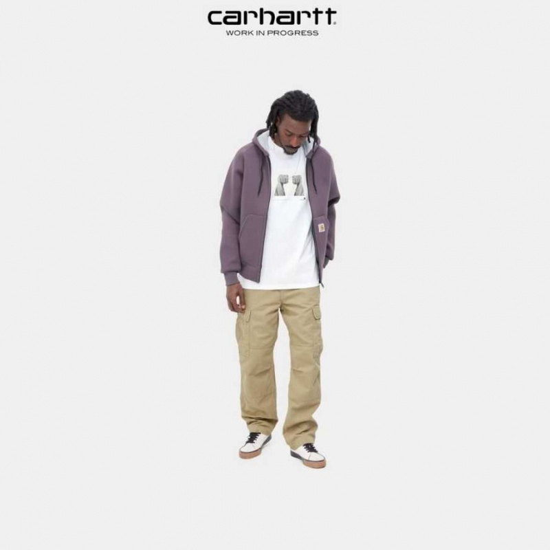 Ammonite Carhartt Wip Regular Cargo Pant - Garment Dyed Twill - Danmark PPU-2458136