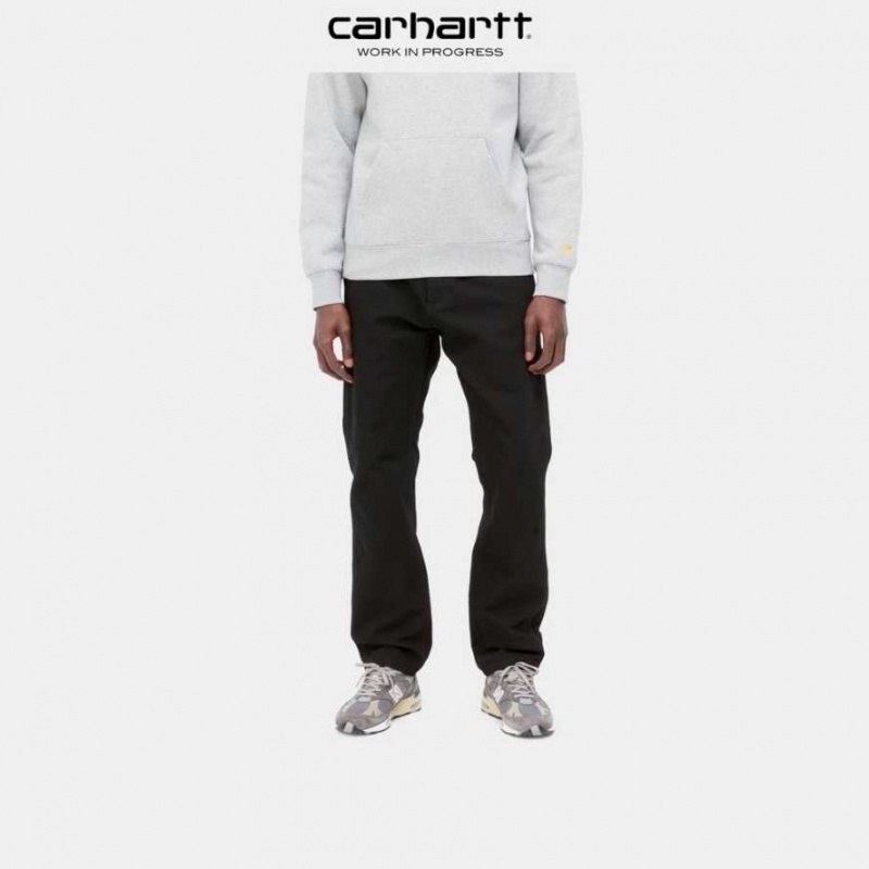 Noir Carhartt Wip Ruck Single Knee Pant - Danmark LDI-3279054