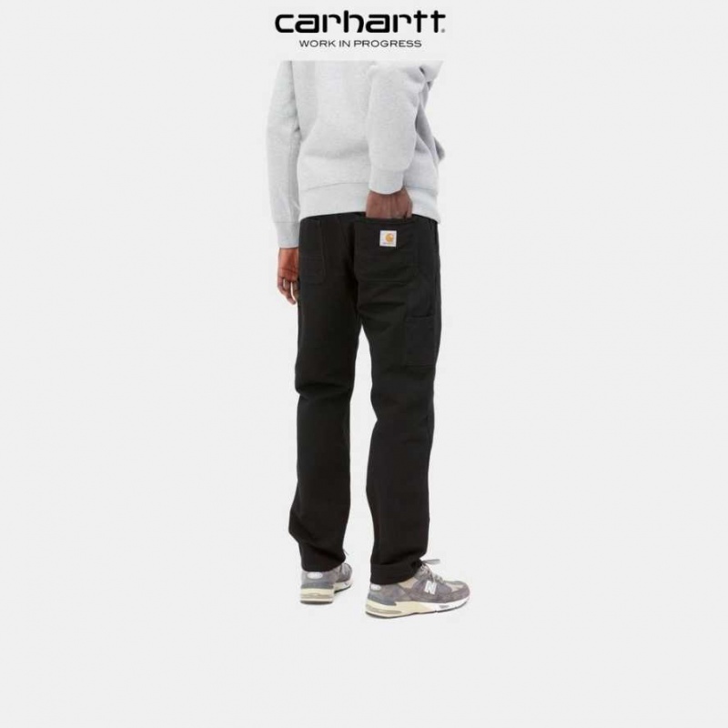 Noir Carhartt Wip Ruck Single Knee Pant - Danmark LDI-3279054