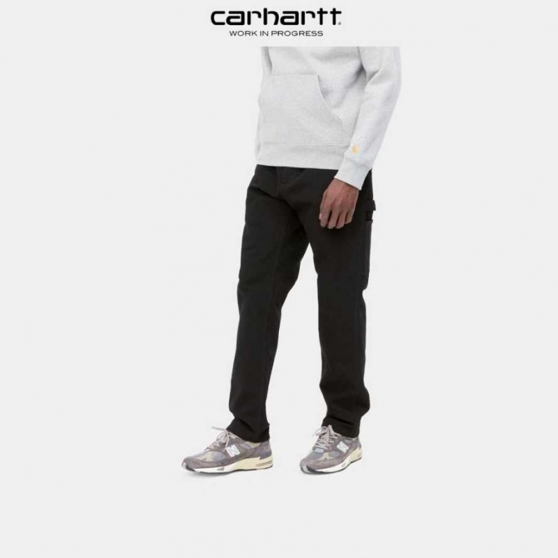 Noir Carhartt Wip Ruck Single Knee Pant - Danmark LDI-3279054