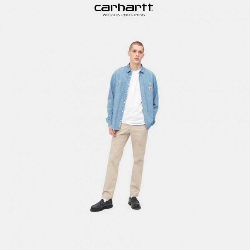 Wall Carhartt Wip Sid Pant - Poplin - Danmark JEP-1326051