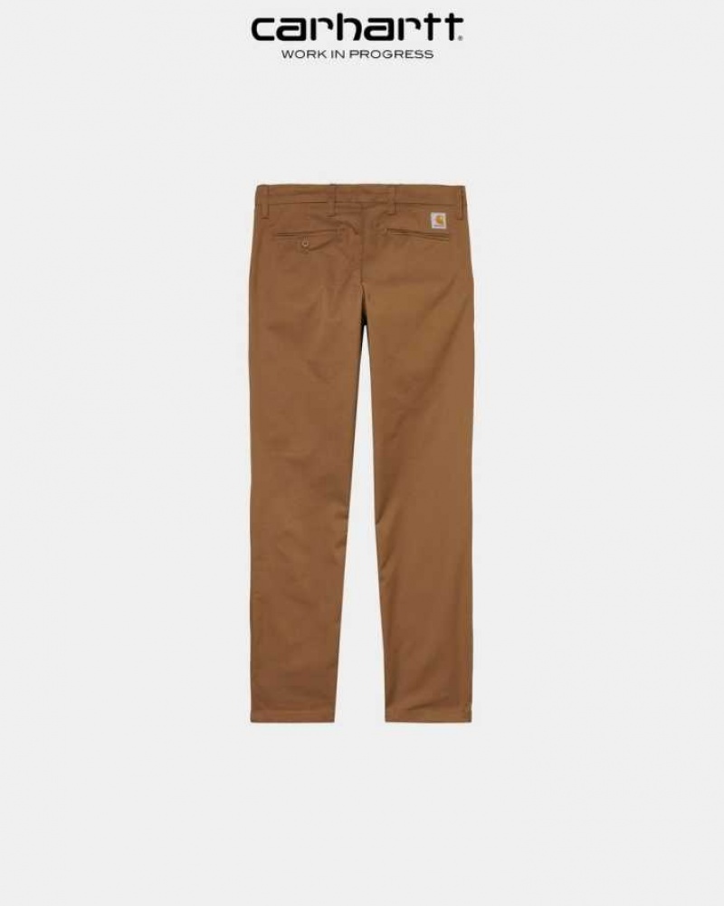 Marron Carhartt Wip Sid Pant - Danmark UJA-2886407