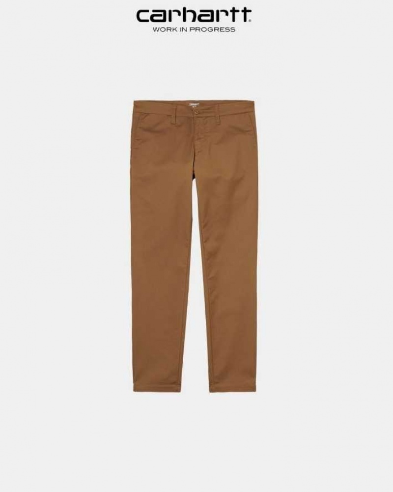 Marron Carhartt Wip Sid Pant - Danmark UJA-2886407