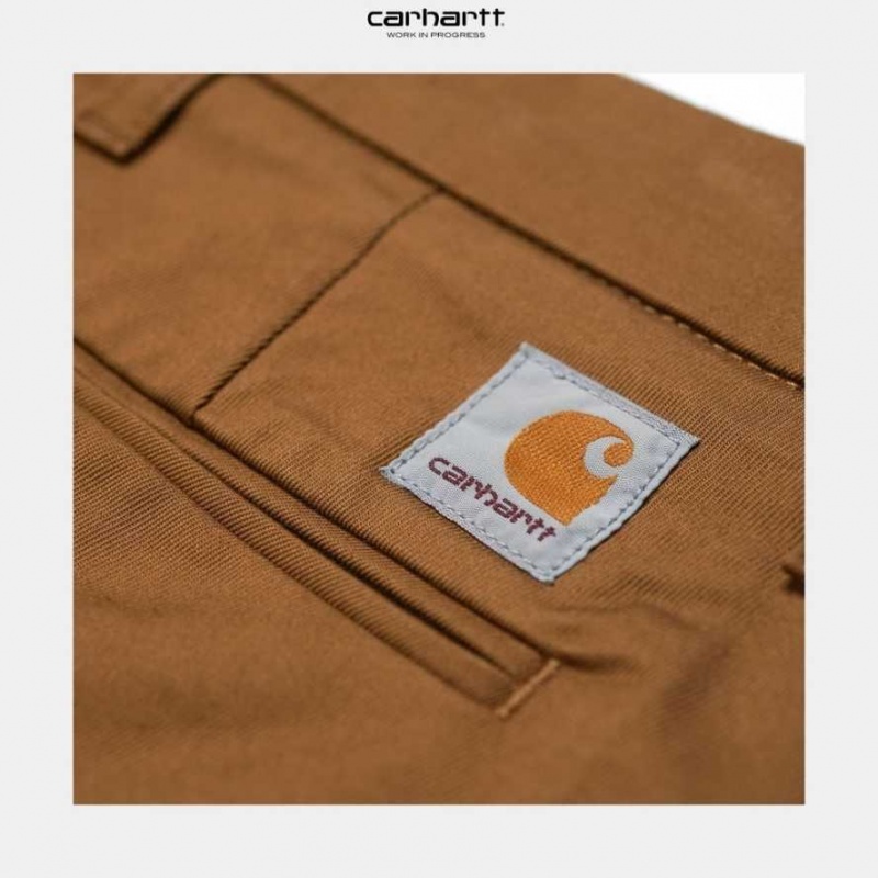 Marron Carhartt Wip Sid Pant - Danmark UJA-2886407