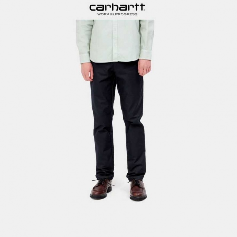 Bleu Marine Foncé Carhartt Wip Sid Pant Bleu Marine - Danmark XVV-2131343