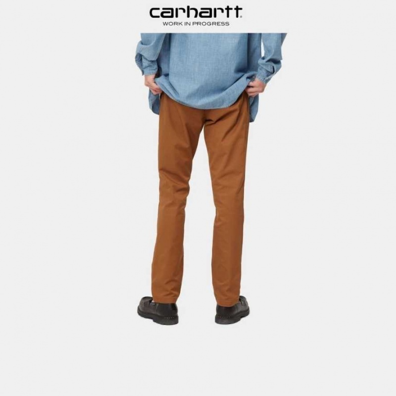 Marron Carhartt Wip Sid Pant - Danmark UJA-2886407