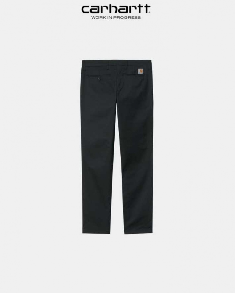 Noir Carhartt Wip Sid Pant - Danmark WKZ-9863546