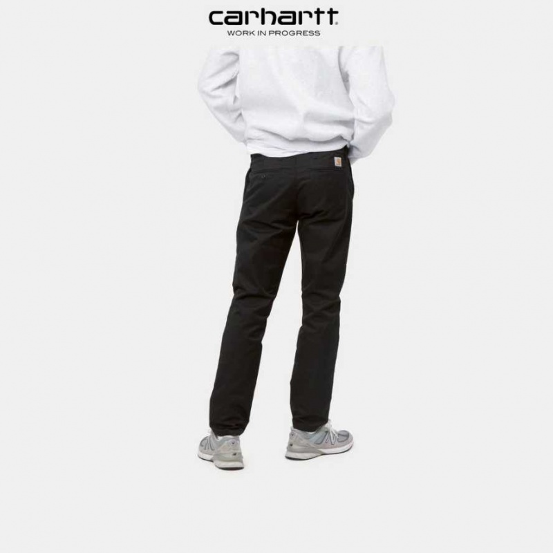 Noir Carhartt Wip Sid Pant - Danmark WKZ-9863546