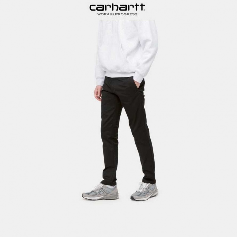 Noir Carhartt Wip Sid Pant - Danmark WKZ-9863546