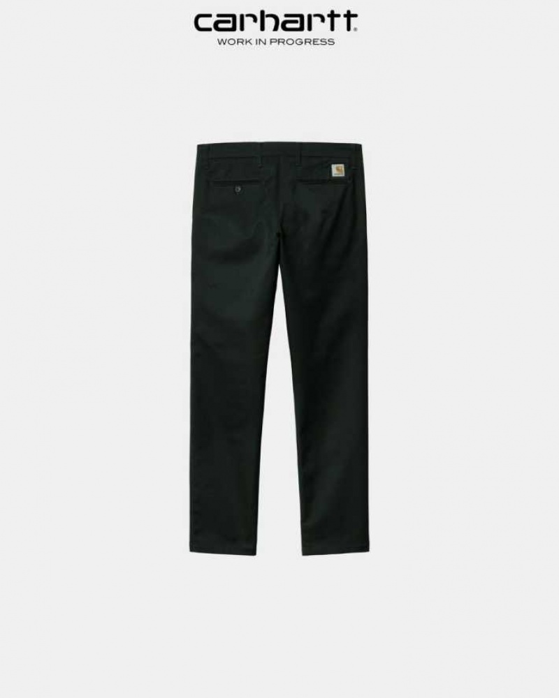 Noir Carhartt Wip Sid Pant - Danmark HEO-3226161