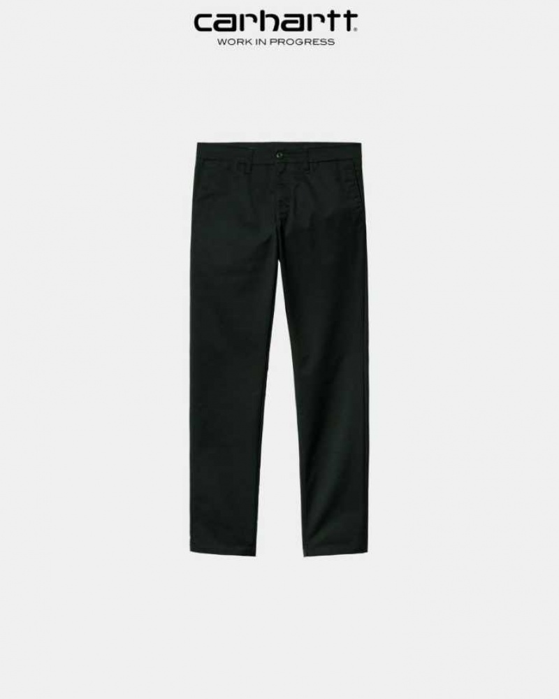 Noir Carhartt Wip Sid Pant - Danmark HEO-3226161