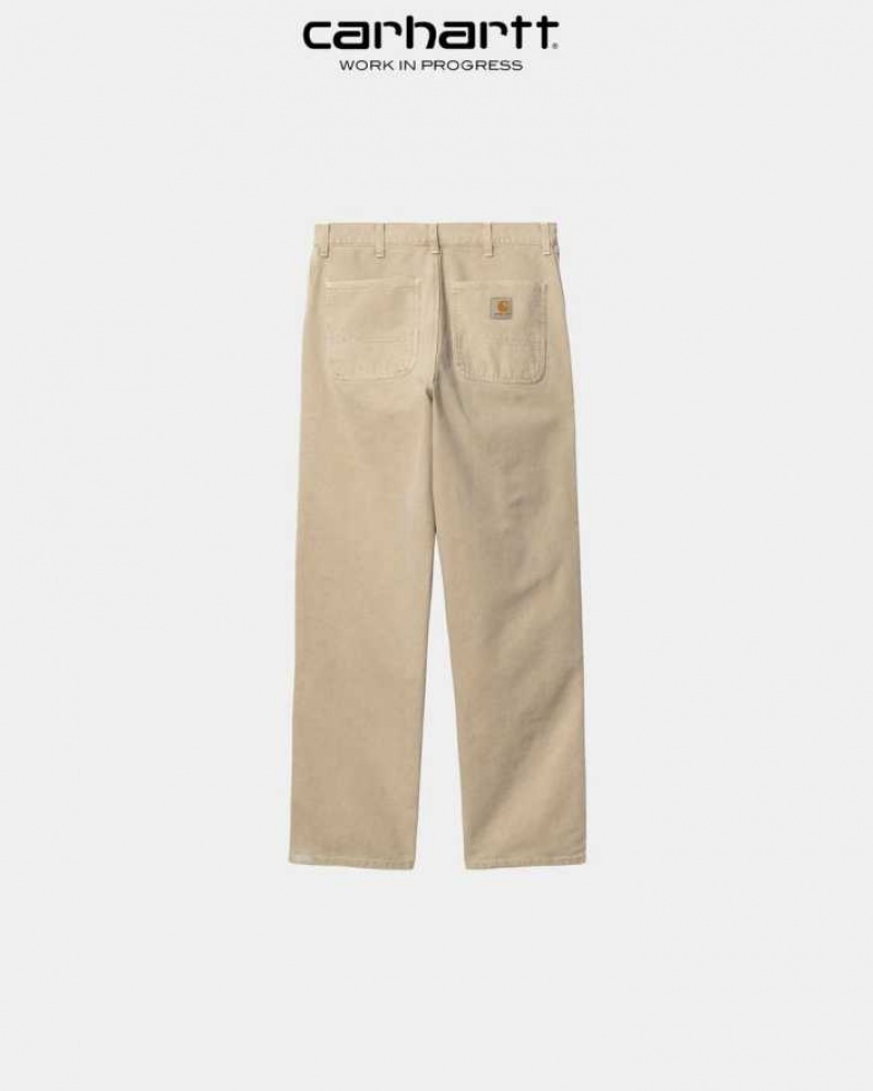 Marron Carhartt Wip Simple Pant - Dearborn Tela - Danmark TMO-7768958