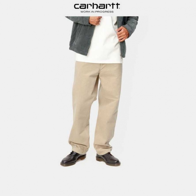 Marron Carhartt Wip Simple Pant - Dearborn Tela - Danmark TMO-7768958