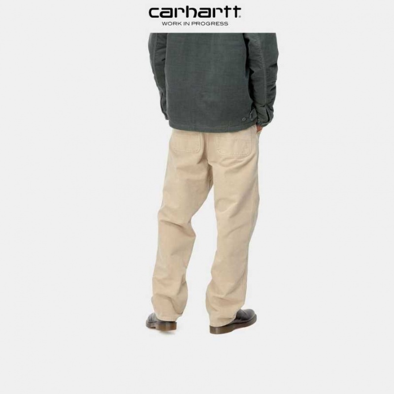 Marron Carhartt Wip Simple Pant - Dearborn Tela - Danmark TMO-7768958