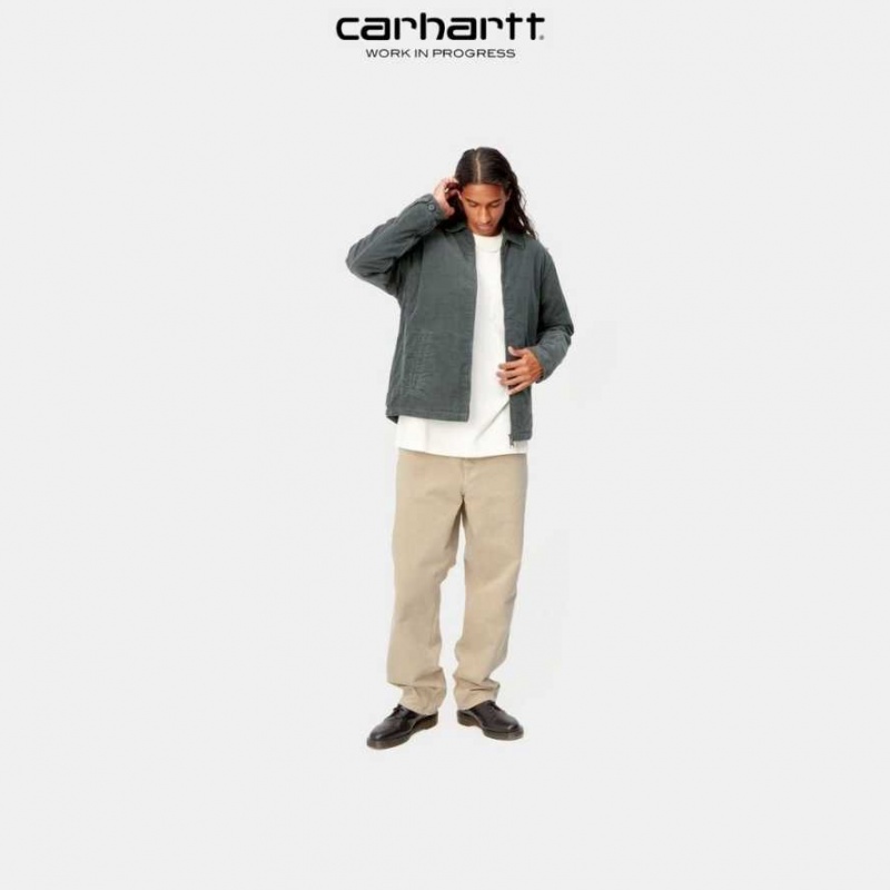 Marron Carhartt Wip Simple Pant - Dearborn Tela - Danmark TMO-7768958