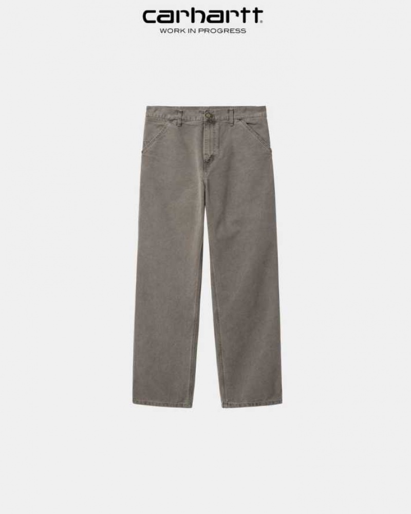 Noir Carhartt Wip Simple Pant - Dearborn Tela - Danmark ZIU-4125169