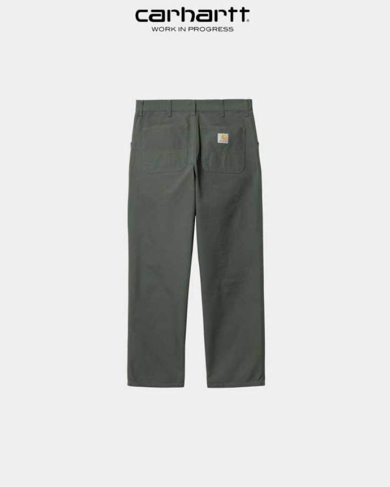 Boxwood Carhartt Wip Simple Pant - Dearborn Tela - Danmark IKT-9313383