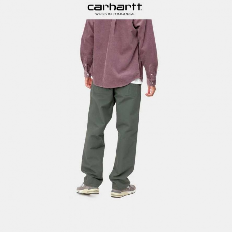 Boxwood Carhartt Wip Simple Pant - Dearborn Tela - Danmark IKT-9313383