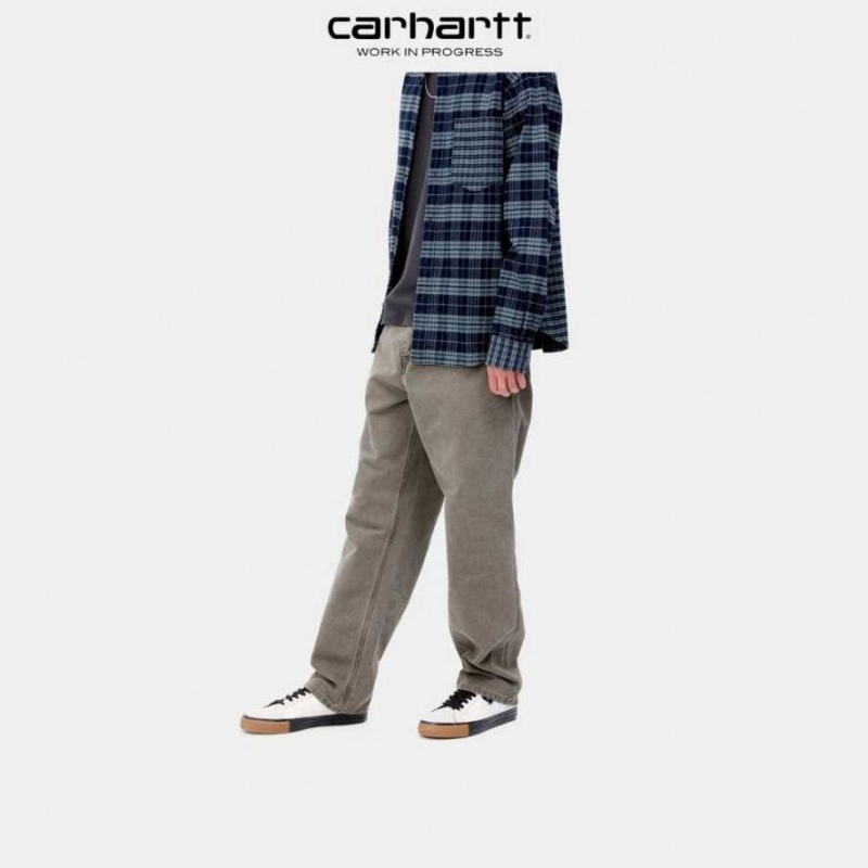 Noir Carhartt Wip Simple Pant - Dearborn Tela - Danmark ZIU-4125169