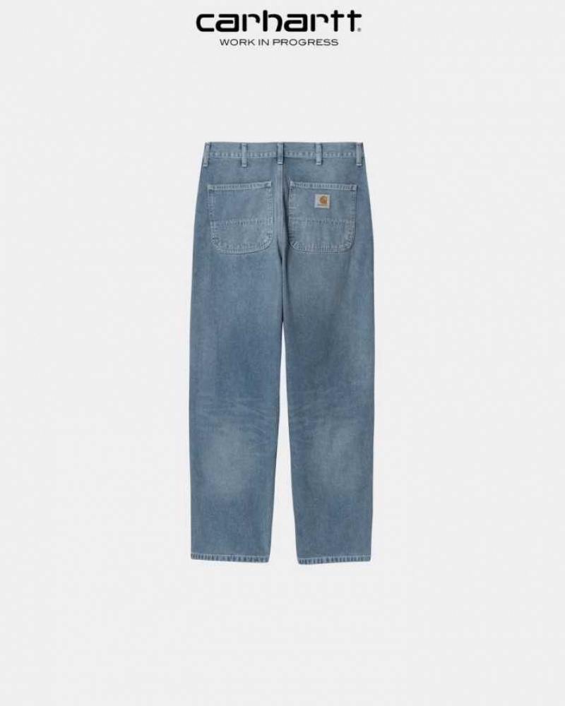 Bleu Carhartt Wip Simple Pant - Denim - Danmark VGI-6540565