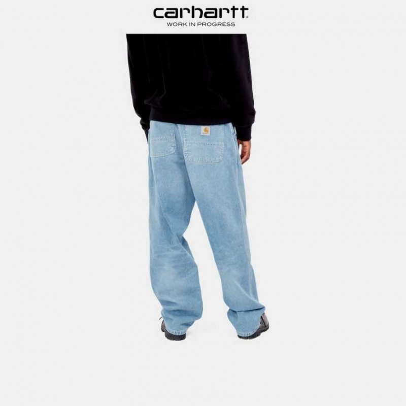 Bleu Carhartt Wip Simple Pant - Denim - Danmark VGI-6540565