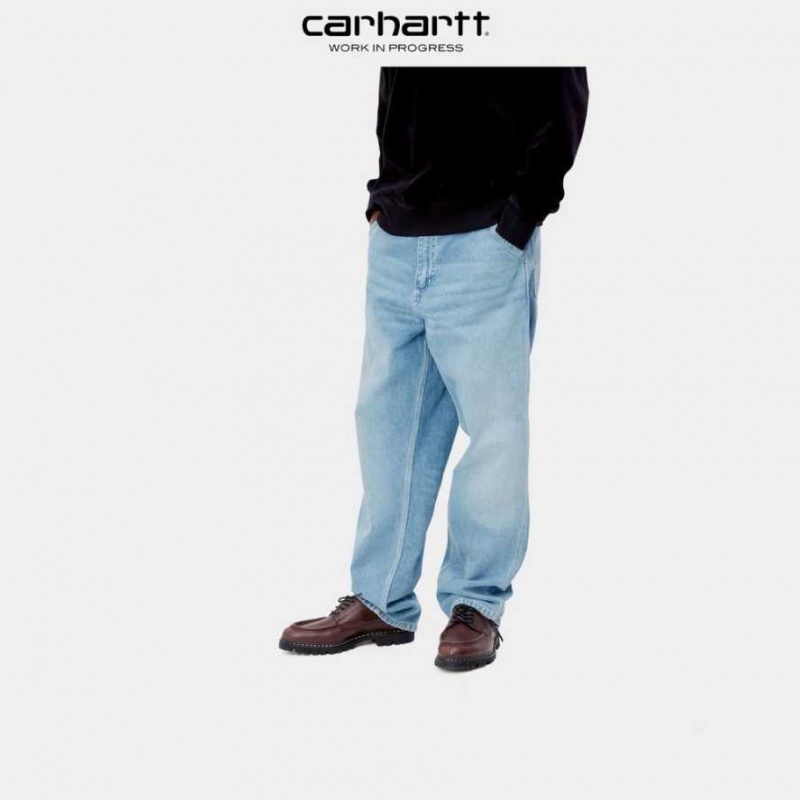 Bleu Carhartt Wip Simple Pant - Denim - Danmark VGI-6540565