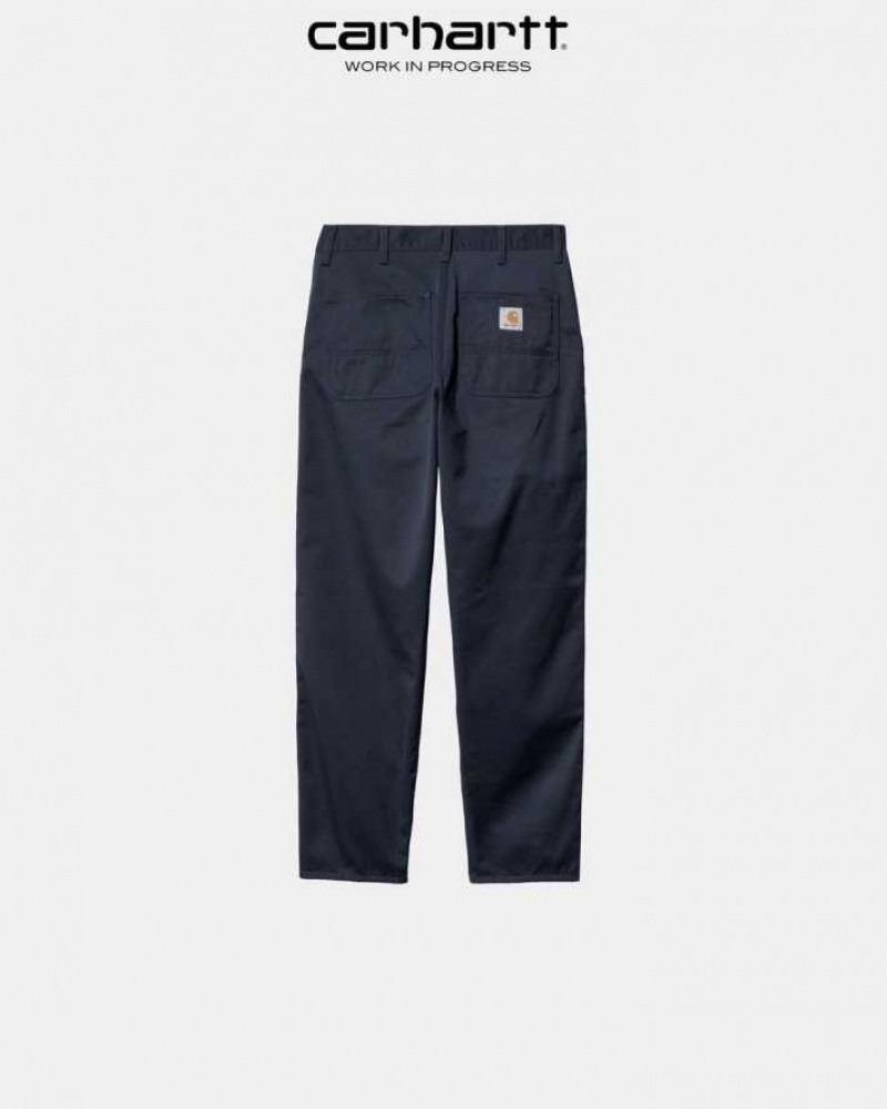 Bleu Marine Foncé Carhartt Wip Simple Pant Bleu Marine - Danmark NLO-5012936