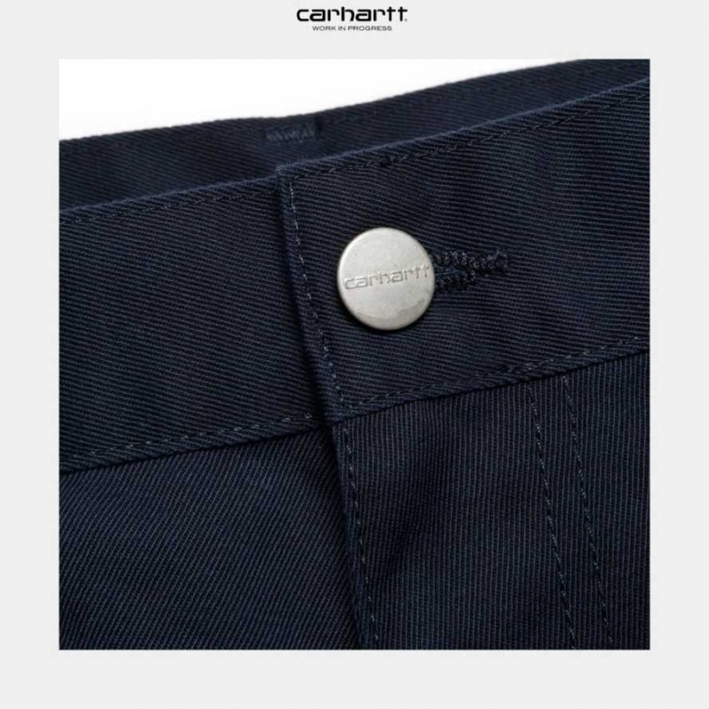 Bleu Marine Foncé Carhartt Wip Simple Pant Bleu Marine - Danmark NLO-5012936