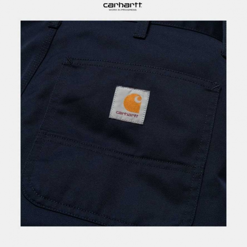 Bleu Marine Foncé Carhartt Wip Simple Pant Bleu Marine - Danmark NLO-5012936